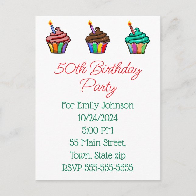 Postal de invitación (Anverso)