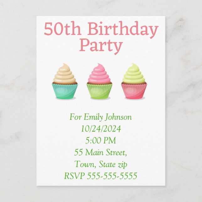 Postal de invitación (Anverso)