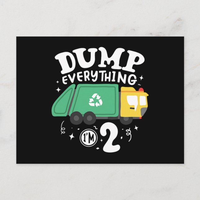 Postal De Invitación 04.Camión basura para un ventilador de camiones de (Anverso)