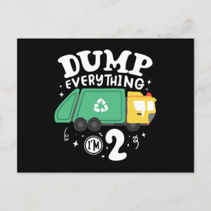 Postal De Invitación 04.Camión de basura para un fanático de los camion