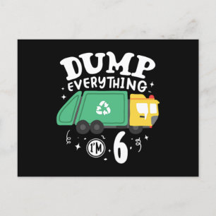 Postal De Invitación 08.Camión de basura para un fanático de los camion