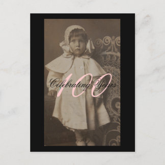 Postal De Invitación 100.ª celebración del cumpleaños