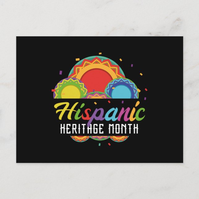 Postal De Invitación 14. Mes del patrimonio nacional hispano en todos l (Anverso)