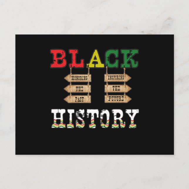 Postal De Invitación 18 Black History Month African American Black Prid (Anverso)