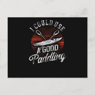 Postal De Invitación 18.Kayak Podría Usar Un Buen Ventilador Retro De P