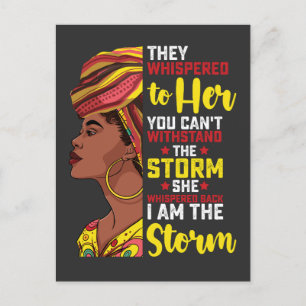 Postal De Invitación 19 De Junio Soy La Tormenta Melanin Chica Negro