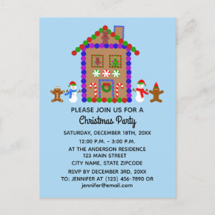 Postal de invitación #1 para la casa de pan de jen