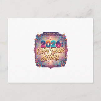 Postal De Invitación 2026: Own Your Story Invitations