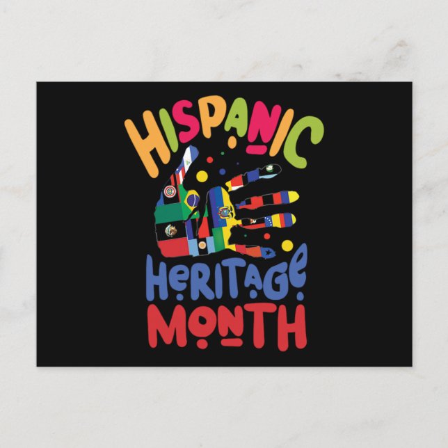 Postal De Invitación 23. Mes del patrimonio nacional hispano en todos l (Anverso)