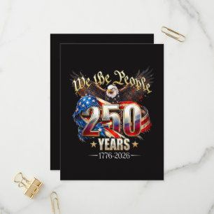 Postal De Invitación 250 años 250 aniversario de Estados Unidos 4 de ju
