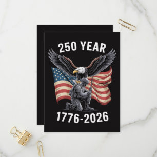 Postal De Invitación 250 años 250 aniversario EE. UU. 4 de julio