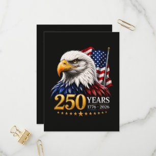 Postal De Invitación 250 años Aniversario 250 de Estados Unidos Patriót