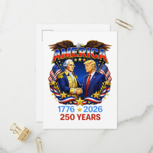 Postal De Invitación 250 años aniversario de América 250º