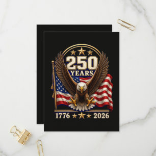 Postal De Invitación 250 años Aniversario de América 250º