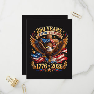 Postal De Invitación 250 Años de Águila Patriótica de Fe y Libertad