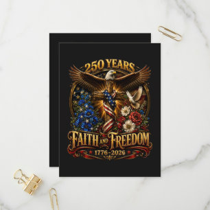 Postal De Invitación 250 Años Fe Y Libertad América