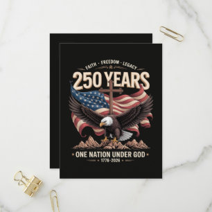 Postal De Invitación 250 Años Una Nación Bajo Dios