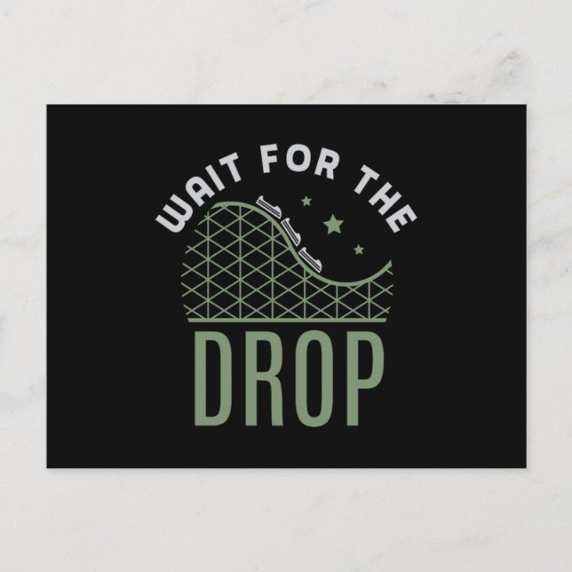 Postal De Invitación 27.La montaña rusa Esperar La Caída (Anverso)