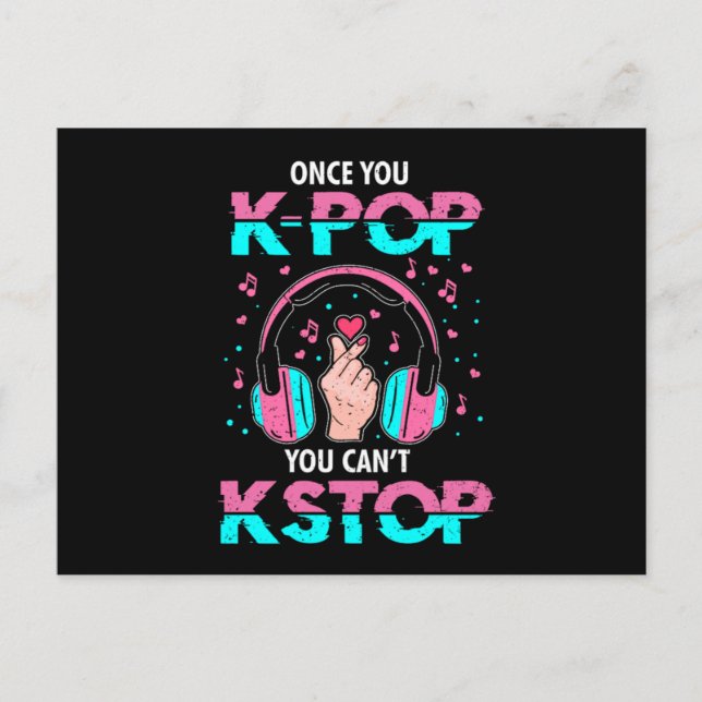 Postal De Invitación 46.Una vez que KPop no puede KStop (Anverso)