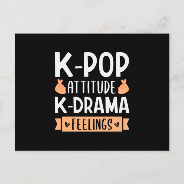 Postal De Invitación 48.KPop Attitude KDrama Feelings (Anverso)