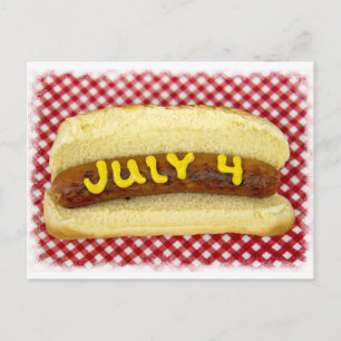 Postal De Invitación 4.º Fiesta De Julio