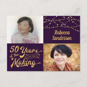 Postal De Invitación 50 años en preparación (antes y ahora)