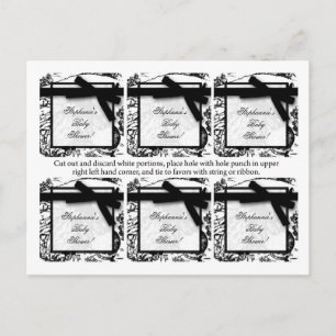 Postal De Invitación 6 Etiquetas favoritas Patrón de impresión de tela