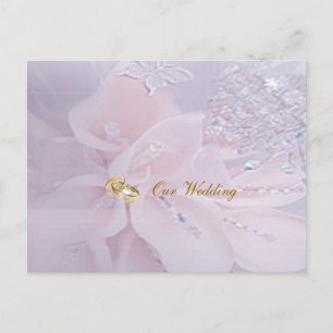 Postal de invitación a la boda de diamantes