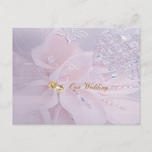 Postal de invitación a la boda de diamantes (Anverso)