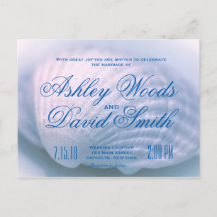 Postal de invitación a la boda de la marea blanca