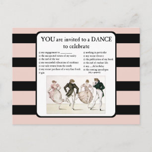 Postal De Invitación A le invitan a una danza que celebre
