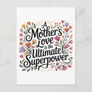 Postal De Invitación A Mother's Love Is The Ultimate Superpower