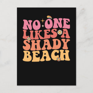 Postal De Invitación A Nadie Le Gusta Un Groovy De Playa Oscuro