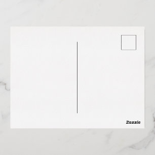 Postal de invitación a Relieve metalizado