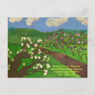 Postal de invitación abierta de exposición en Gale