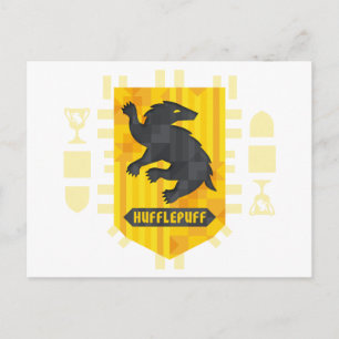 Postal De Invitación Abstract Geometric HUFFLEPUFF™ Crest