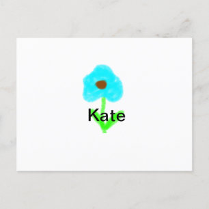 Postal De Invitación Acuarela azul verde agregar texto de tu nombre per