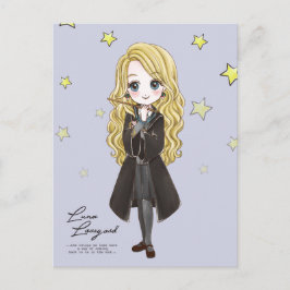 Postal De Invitación Acuarela Magica Luna Lovegood