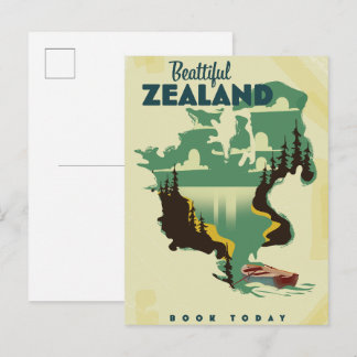 Postal De Invitación Afiche de Beautiful Zealand Travel