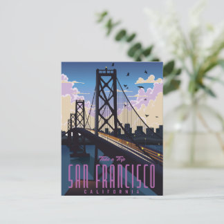 Postal De Invitación Afiche de San Francisco Travel
