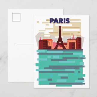Postal De Invitación Afiche de viaje de París