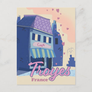 Postal De Invitación Afiche de viaje de Troyes Francia