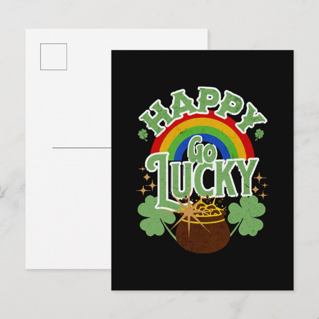 Postal De Invitación Afortunado (Anverso / Reverso)