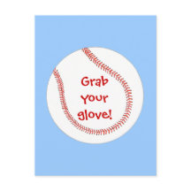 Agarra tu guante de fiesta de cumpleaños de béisbo