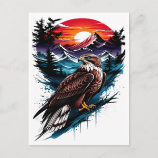 Postal De Invitación Águila en la montaña