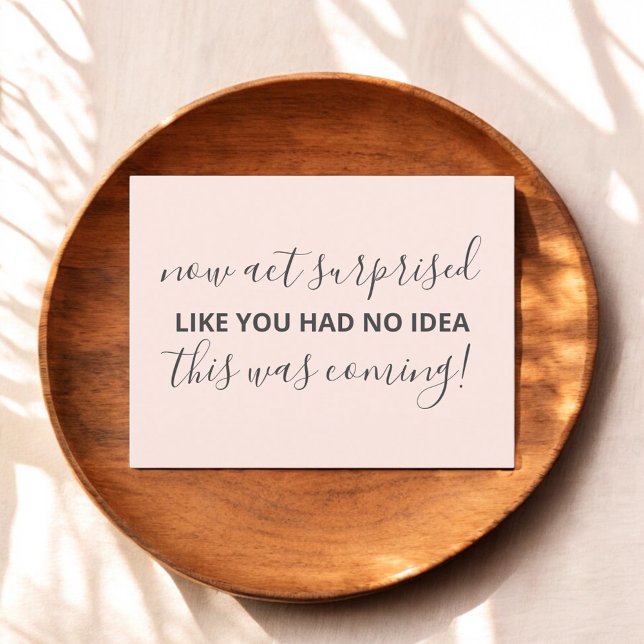 Postal De Invitación Ahora Acto Suprimido Ser Mi Novia Funny Rosa (Subido por el creador)