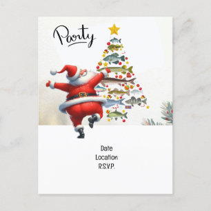 Postal De Invitación ¡Alegría Santa por los aficionados a la pesca de N