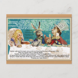 Postal De Invitación Alice y el loco Fiesta del té del odio