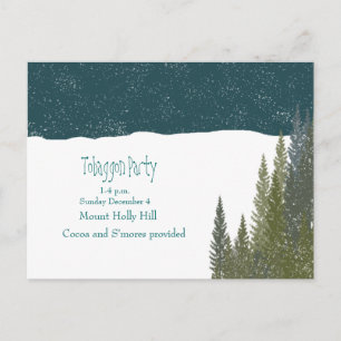 Postal De Invitación ¿Aliste al trineo?