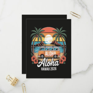 Postal De Invitación Aloha Hawái 2026